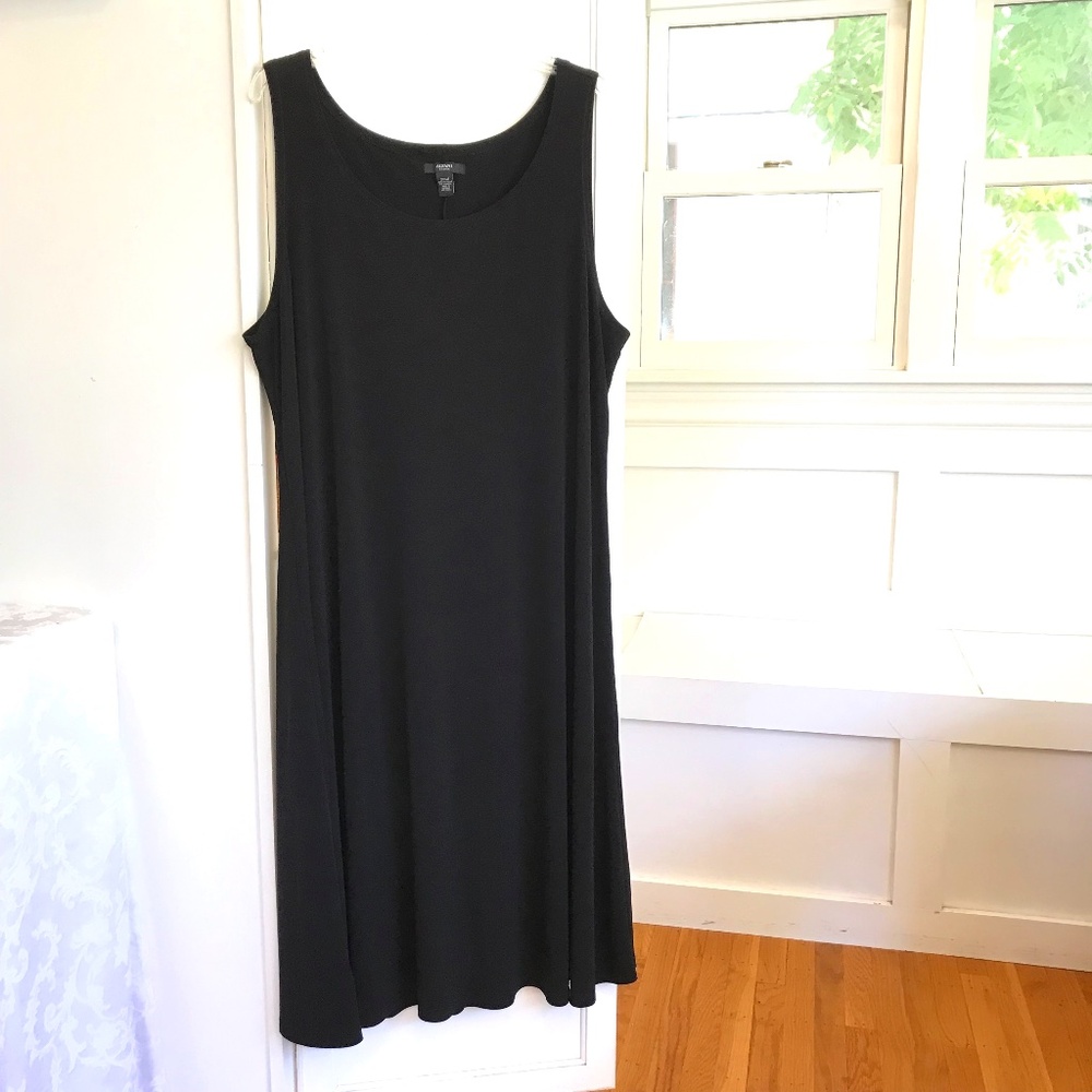 Alfani Black Scoop Neck Midi Dress